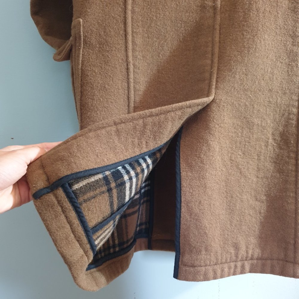 Duffle Coat Camel Women Wooden Buttons - Picture 5 of 13